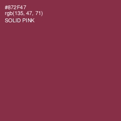 #872F47 - Solid Pink Color Image
